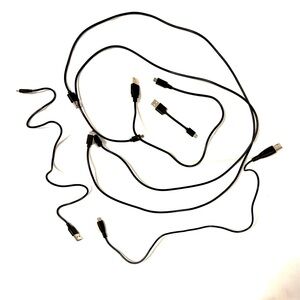 MICRO/USB-A. NEW. 6 CORDS